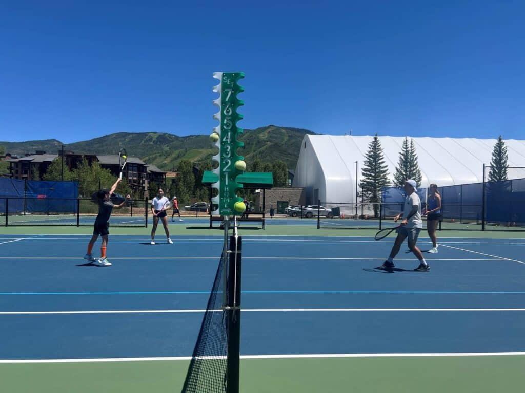 Outdoor tennis center